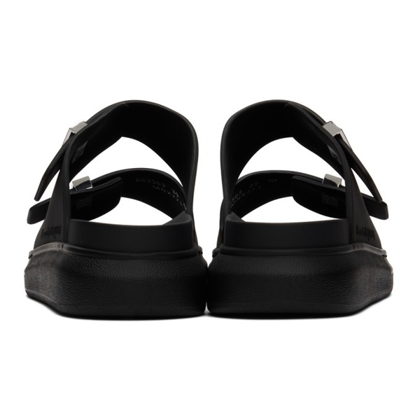 알렉산더 맥퀸 알렉산더맥퀸 Alexander McQueen Black Hybrid Sandals 222259F124000