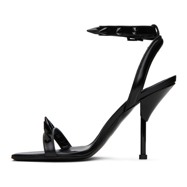 알렉산더 맥퀸 알렉산더맥퀸 Alexander McQueen Black Studded Heeled Sandals 222259F125000