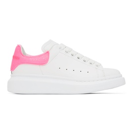 알렉산더맥퀸 Alexander McQueen White & Pink Oversized Sneakers 222259F128061