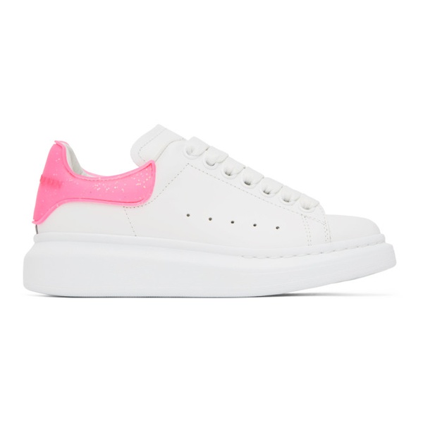 알렉산더 맥퀸 알렉산더맥퀸 Alexander McQueen White & Pink Oversized Sneakers 222259F128061