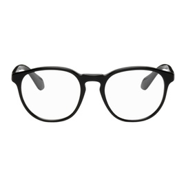 조르지오 아르마니 Giorgio Armani Black Round Glasses 222262M133001