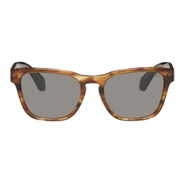 조르지오 아르마니 Giorgio Armani Brown Rectangle Sunglasses 222262M134013