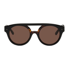 조르지오 아르마니 Giorgio Armani Tortoiseshell Round Sunglasses 222262M134018