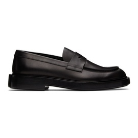 조르지오 아르마니 Giorgio Armani Black Leather Loafers 222262M231000