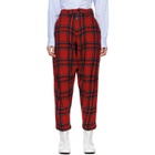 Comme des Garcons Shirt Red Check Trousers 2...