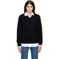 Comme des Garcons Shirt Black Lambswool Sweater 222270F100000