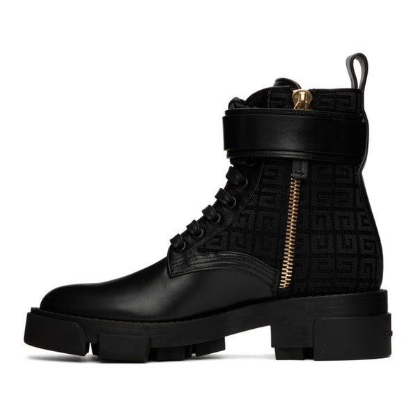 지방시 지방시 Givenchy Black 4G Terra Boots 222278F113006