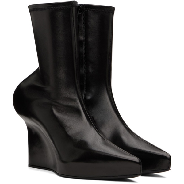 지방시 지방시 Givenchy Black Wedge Boots 222278F113010