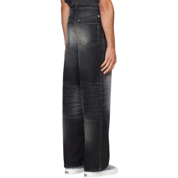 지방시 지방시 Givenchy Black Oversized Jeans 222278M186003