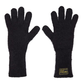 라프시몬스 Raf Simons Black Mohair Gloves 222287M135002