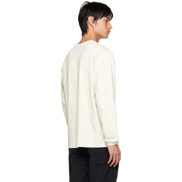  리닝 Li-Ning 오프화이트 Off-White Printed Long Sleeve T-Shirt 222330M213002