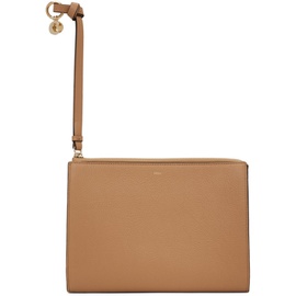 Chloe Taupe Alphabet Pouch 222338F045001