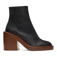 Chloe Black May Ankle Boots 222338F113007