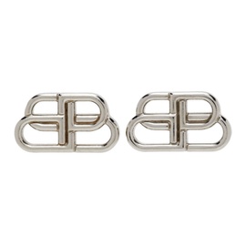 발렌시아가 Balenciaga Silver BB Earrings 222342F022002