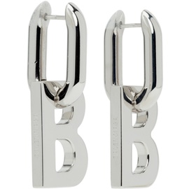 발렌시아가 Balenciaga Silver B XL Earrings 222342F022010
