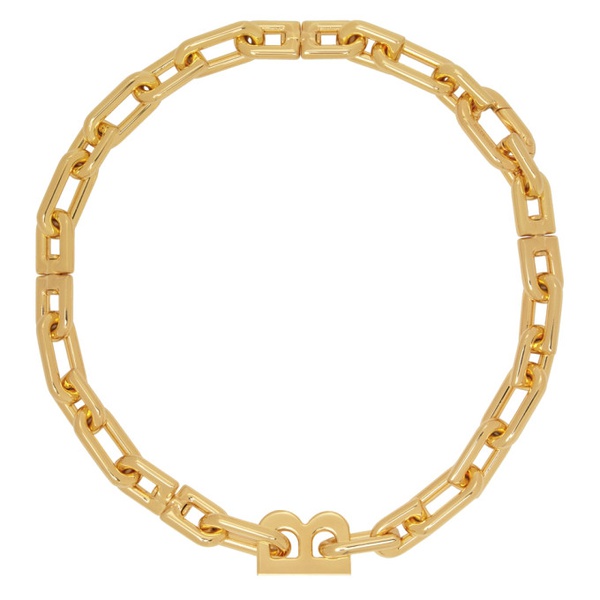 발렌시아가 발렌시아가 Balenciaga Gold B Chain Necklace 222342F023000