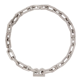 발렌시아가 Balenciaga Silver B Chain Necklace 222342F023002