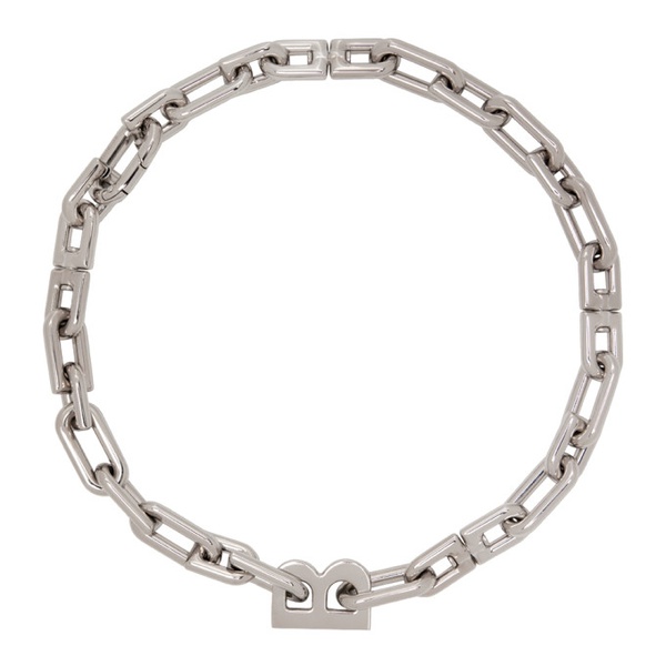 발렌시아가 발렌시아가 Balenciaga Silver B Chain Necklace 222342F023002