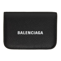 발렌시아가 Balenciaga Black Mini Cash Bifold Wallet 222342F040000