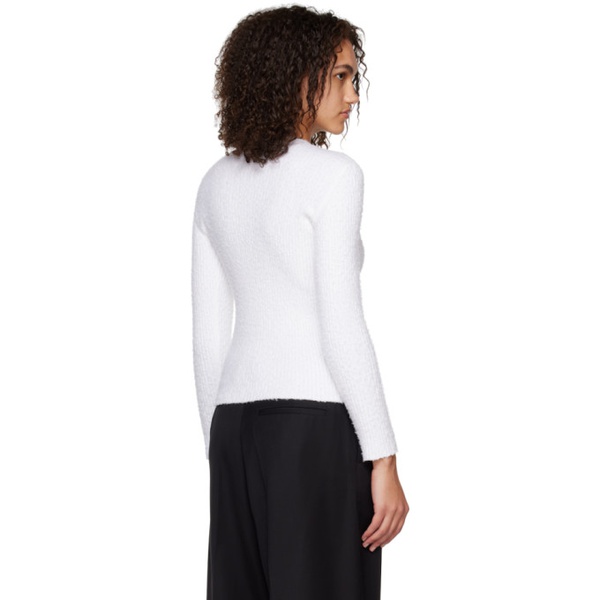 발렌시아가 발렌시아가 Balenciaga White Print Sweater 222342F096003