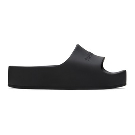 발렌시아가 Balenciaga Black Chunky Slide Sandals 222342F124004