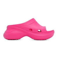 발렌시아가 Balenciaga Pink Crocs 에디트 Edition Pool Slides 222342F124014