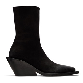 Marsell Black Gessetto Ankle Boots 222349F113034