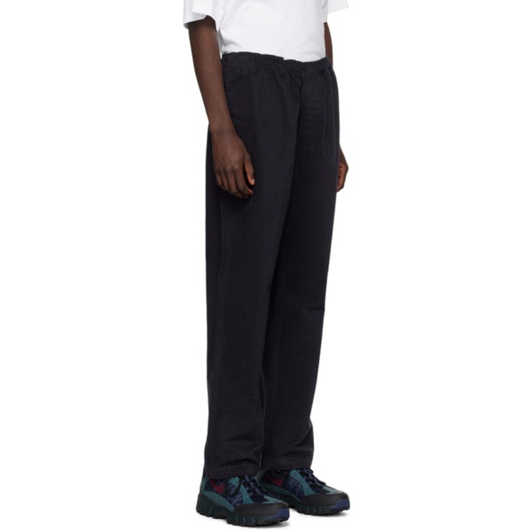  Stuessy Navy Brushed Trousers 222353M191002