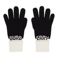 버버리 Burberry Black Cashmere Gloves 222376F012000