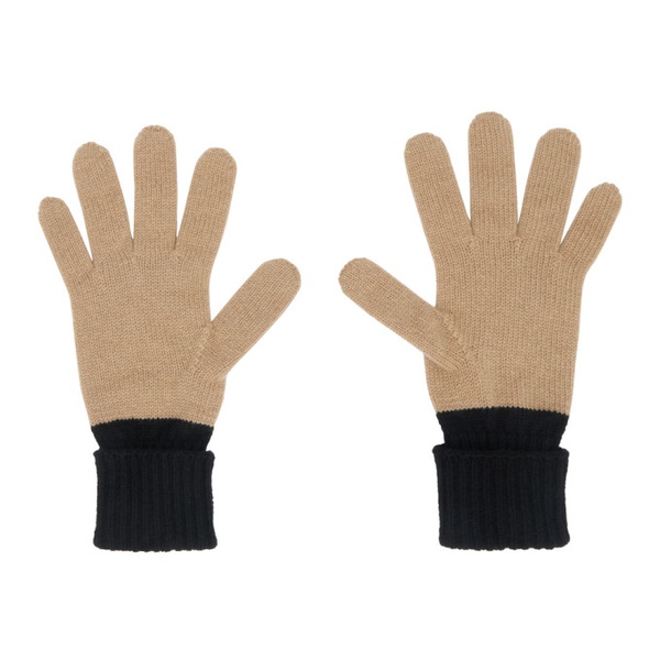 버버리 버버리 Burberry Tan Intarsia Gloves 222376F012001