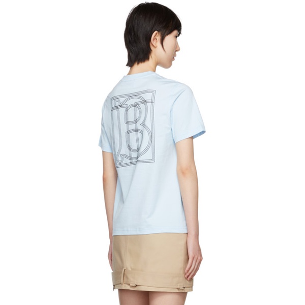 버버리 버버리 Burberry Blue Monogram T-Shirt 222376F110012