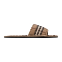 버버리 Burberry Brown Alixa Flat Sandals 222376F124017