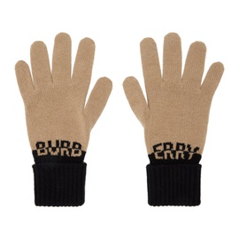 버버리 Burberry Tan Cashmere Gloves 222376M135003