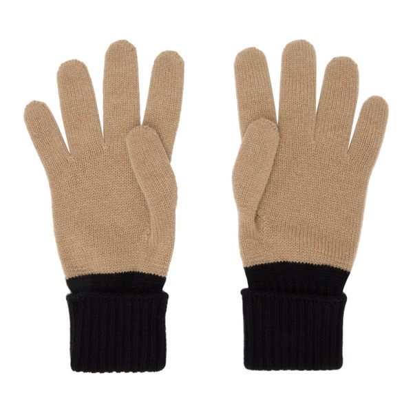 버버리 버버리 Burberry Tan Cashmere Gloves 222376M135003