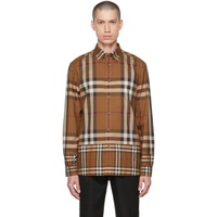버버리 Burberry Brown Vintage Check Shirt 222376M192022