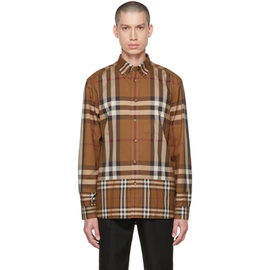 버버리 Burberry Brown Vintage Check Shirt 222376M192022