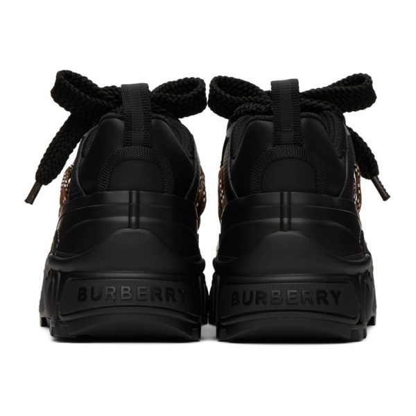 버버리 버버리 Burberry Black Paneled Sneakers 222376M237039