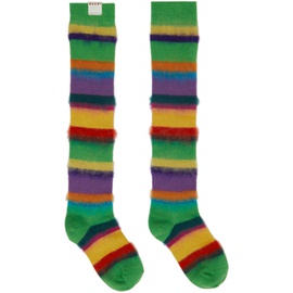 마르니 Marni Multicolor Stripe Socks 222379F076001