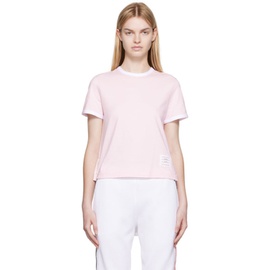 톰브라운 Thom Browne Pink Ringer T-Shirt 222381F110003
