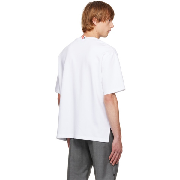 톰브라운 톰브라운 Thom Browne White Pocket T-Shirt 222381M213019