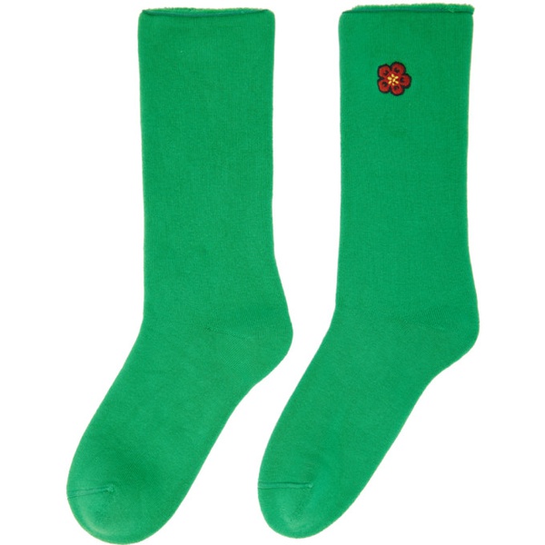  Green Kenzo Paris Boke Flower Socks 222387F076004
