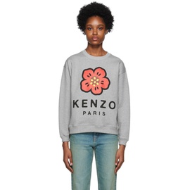 Gray Kenzo Paris Boke Flower Sweatshirt 222387F098004