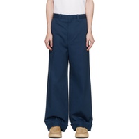 Kenzo Navy Tailored Trousers 222387M191017