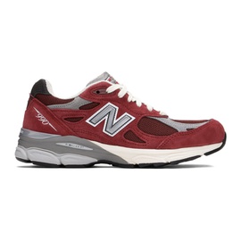 뉴발란스 New Balance Red Made In USA 990v3 Sneakers 222402F128237