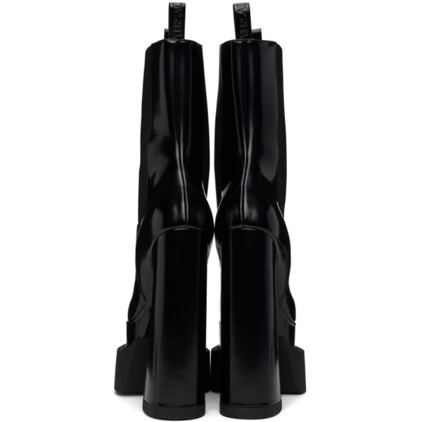 베르사체 베르사체 Versace Black Aevitas Pointy Boots 222404F114001