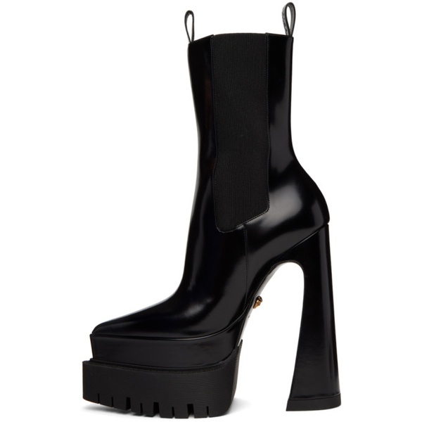베르사체 베르사체 Versace Black Aevitas Pointy Boots 222404F114001