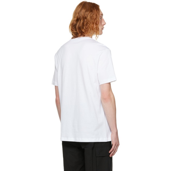 베르사체 베르사체 Versace White Baroque T-Shirt 222404M213006
