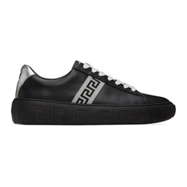 베르사체 Versace Black Greca Sneakers 222404M237018