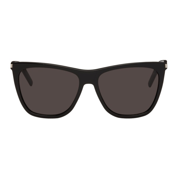 생로랑 생로랑 Saint Laurent Black Cat-Eye Sunglasses 222418F005014