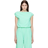 Paris Georgia SSENSE Exclusive Blue Alice Blouse 222438F107001